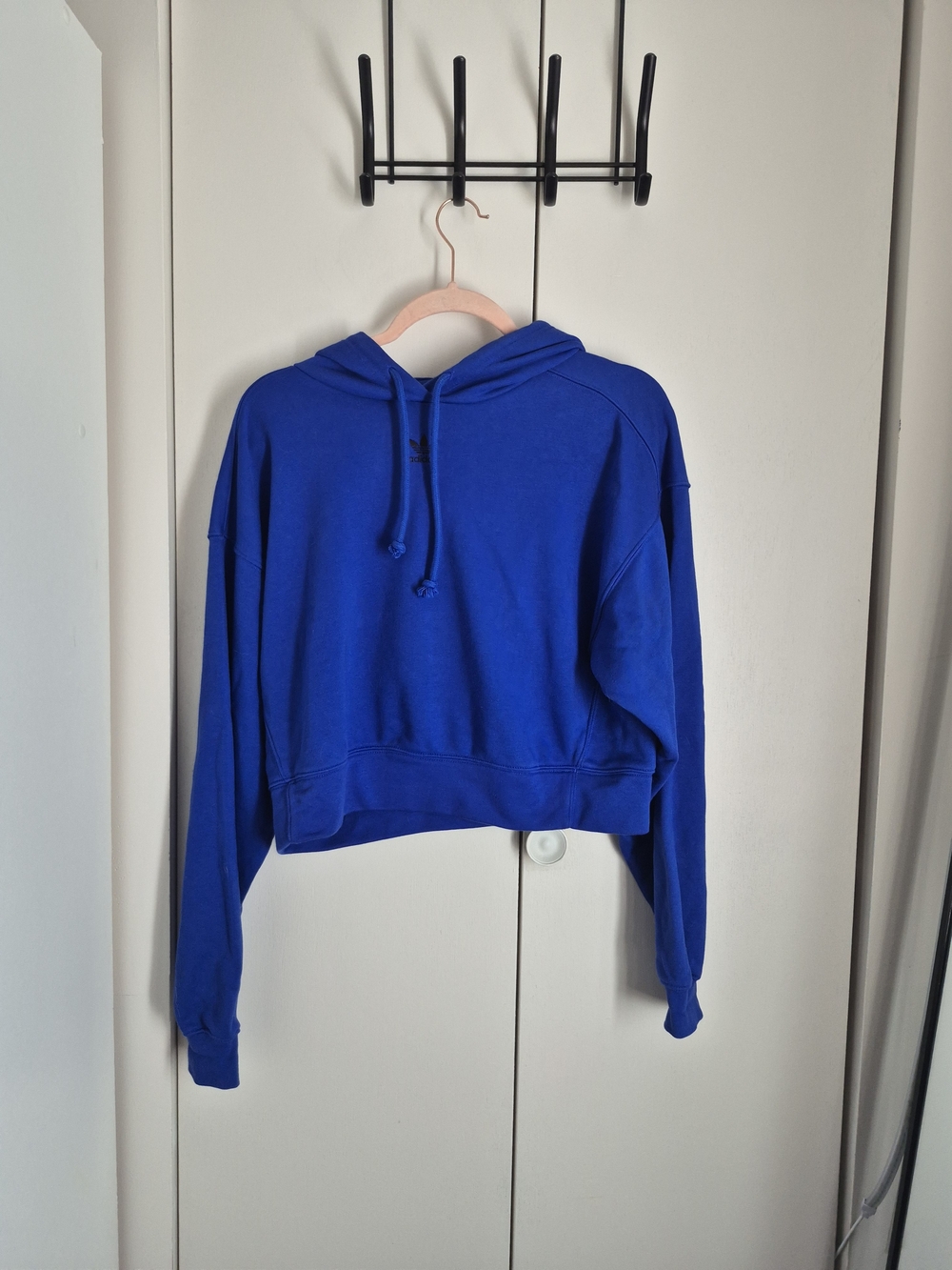 adidas Cropped Hoodie in Royal Blue